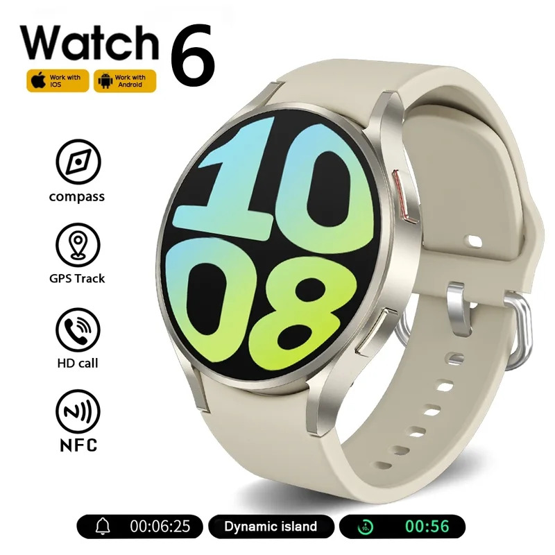 For Watch 4 Pro GPS NFC Smart Watch Men AMOLED HD Screen Heart Rate Bluetooth Call Waterproof SmartWatch 2025 New