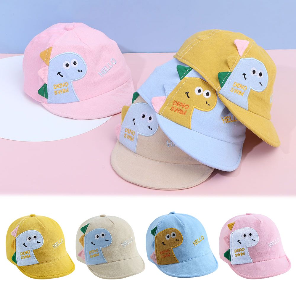 【No-profit】 Kids Boy Girl Fisherman Hat Adjustable Mesh Baby Baseball Cap Cartoon Dinosaur Spring Summer Sun Hats