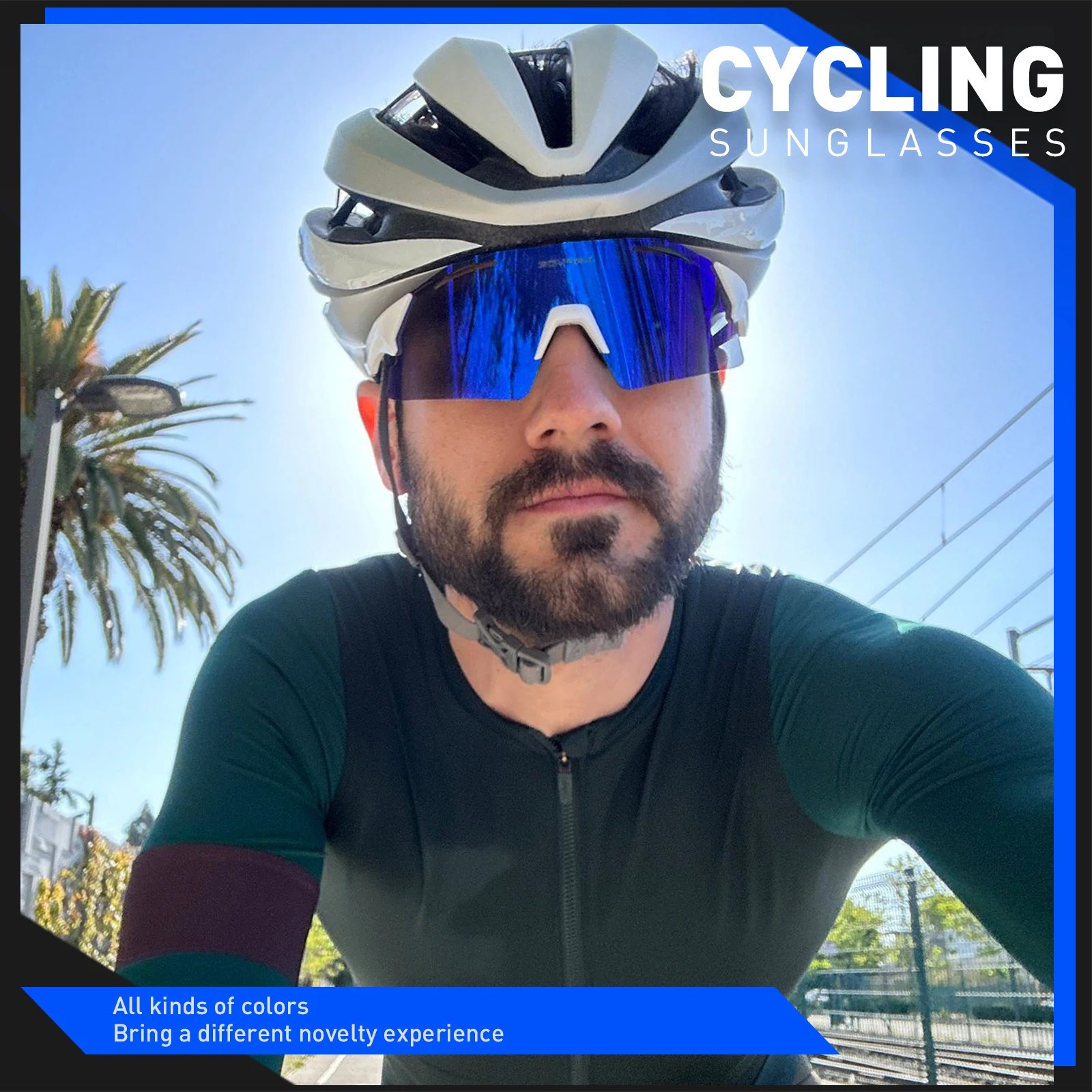 Portable New Kapvoe New Sport Fishing Sunglasses UV400 Men Cycling Glasses MTB Bike Cycling Sunglasses Women Road Bike New Glasses