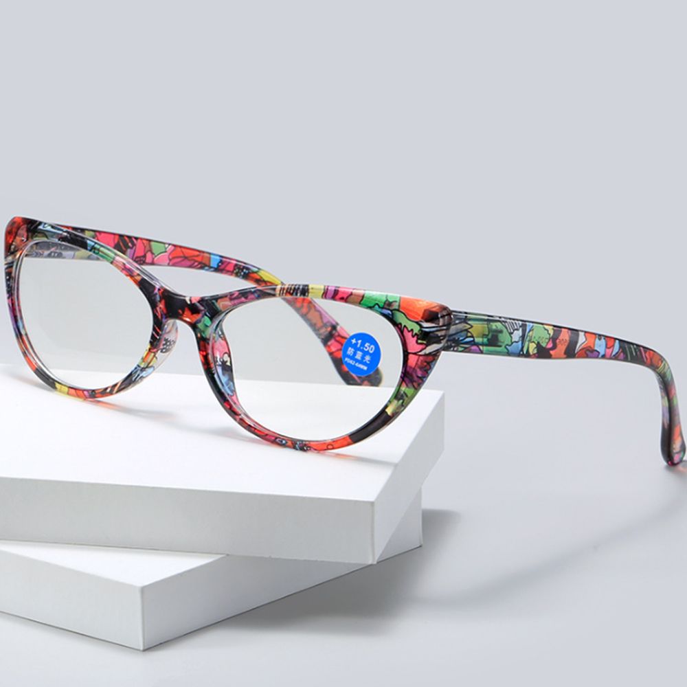 Fashion Comfortable Flowers Reading Glasses Portable Vintage Women Floral Eyeglasses Ultra Light Frame Glasses Eye Protection