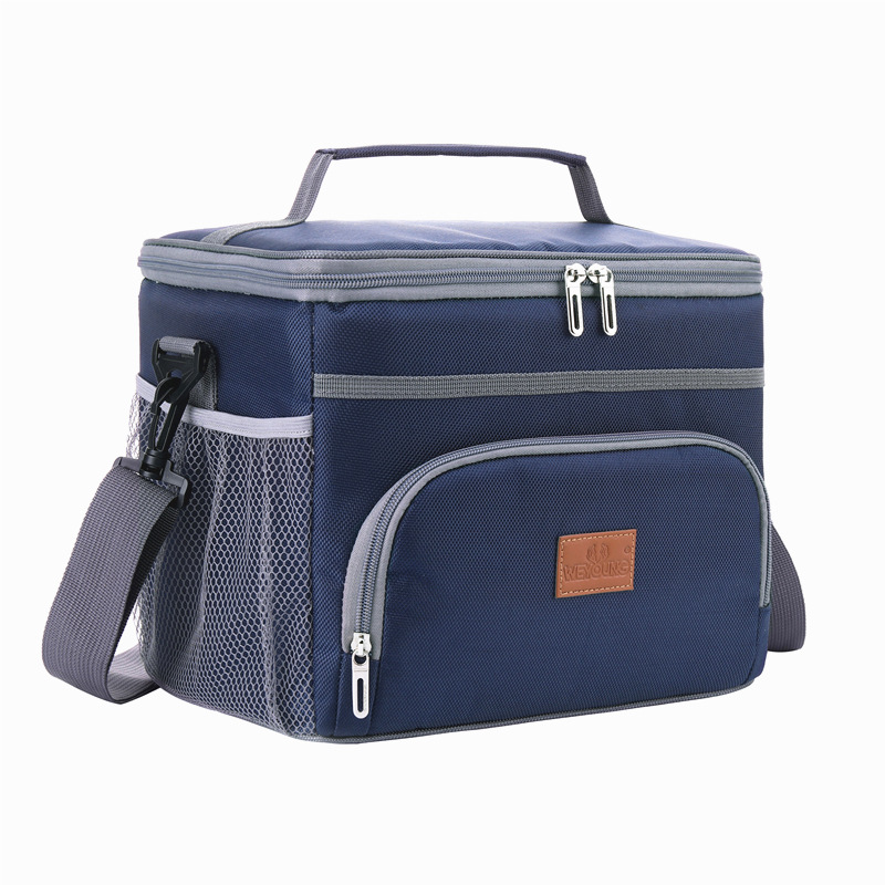 16L Big Capacity Leak Proof Lunch Bag Thermal Large Picnic Cool and Warm Insulated Pack Outdoor Food and Beverage Storage Shoulder Bag