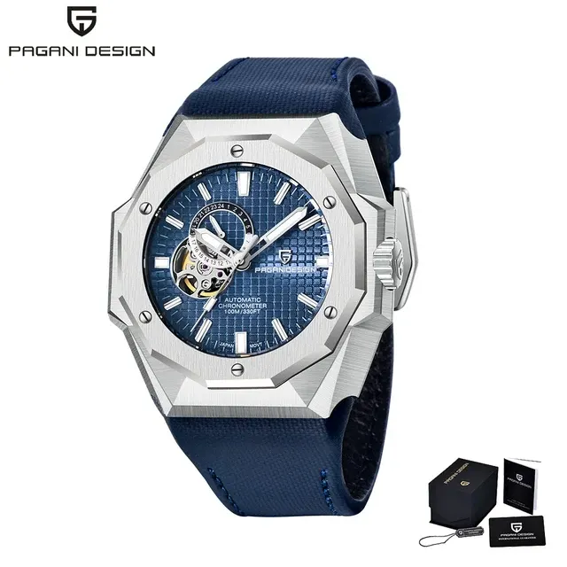 New PAGANI DESIGN 40MM Men's Mechanical Watch Luxury Sapphire Glass GMT Men's Automatic Watch 100M Waterproof