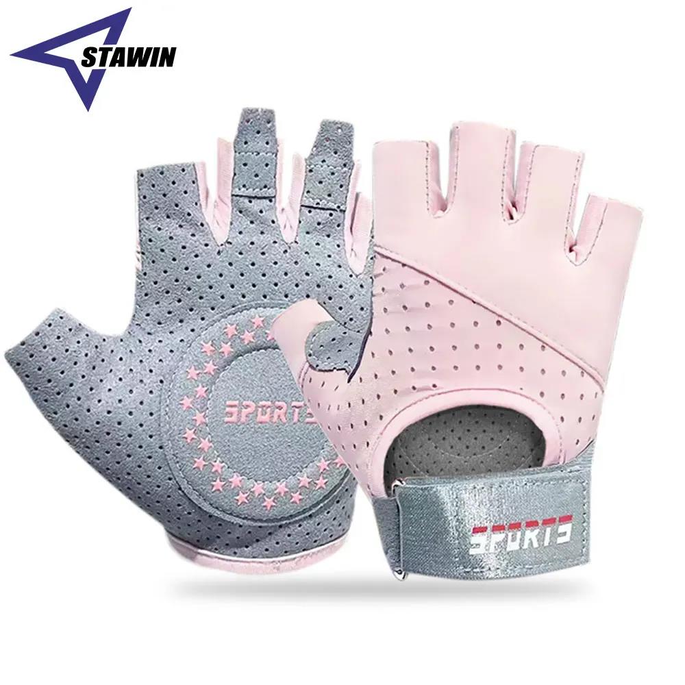 HOT 1Pair Breathable Workout Gloves Weight Lifting Gloves for Gym Cycling Exercise Fitness Training, Excellent Grip and Cushion Pads