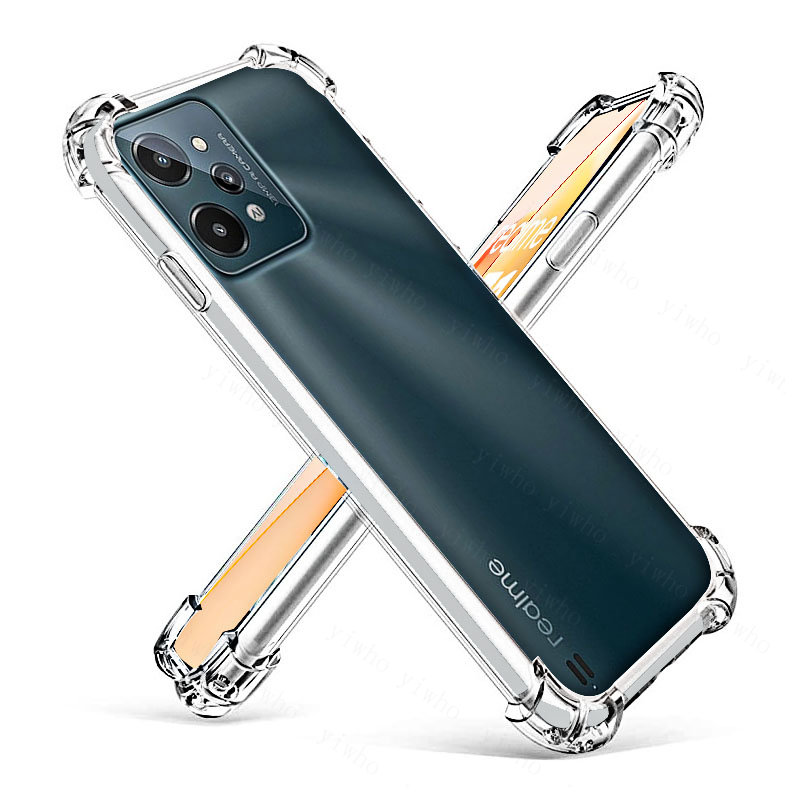 For Oppo realme C35 C33 C31 C30s C30 C3 Thick Shockproof Silicone Phone Cases Protection Clear Cover on Realmi realme C 30 31 33