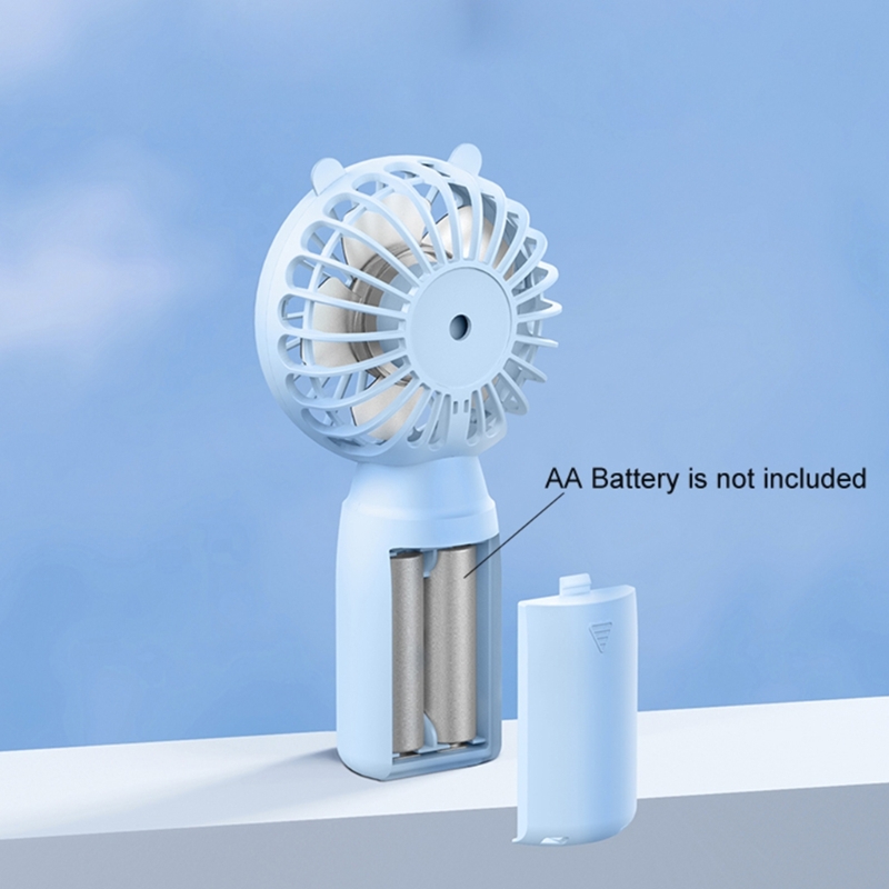 HOT Small Fan Handheld Mini Fan Summer Portable Fan AA-Battery Operated Pocket Fans (Batteries Not Included)