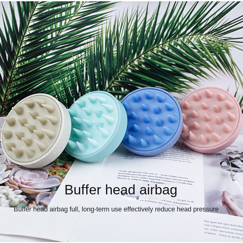 HOT Head Cleansing and Massage Wet and Dry Scalp Massage Brush Soft Massage Cushioned Airbag Non-invasive Scalp Deep Conditioning