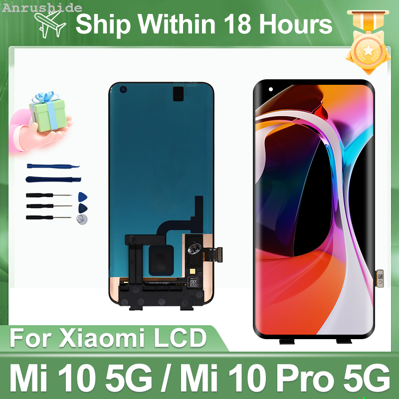 HOT AMOLED 6.47| For Xiaomi Note 10 Display LCD Touch Screen Digitizer For MI Note 10 Pro LCD CC9 Pro Display Replacement Parts