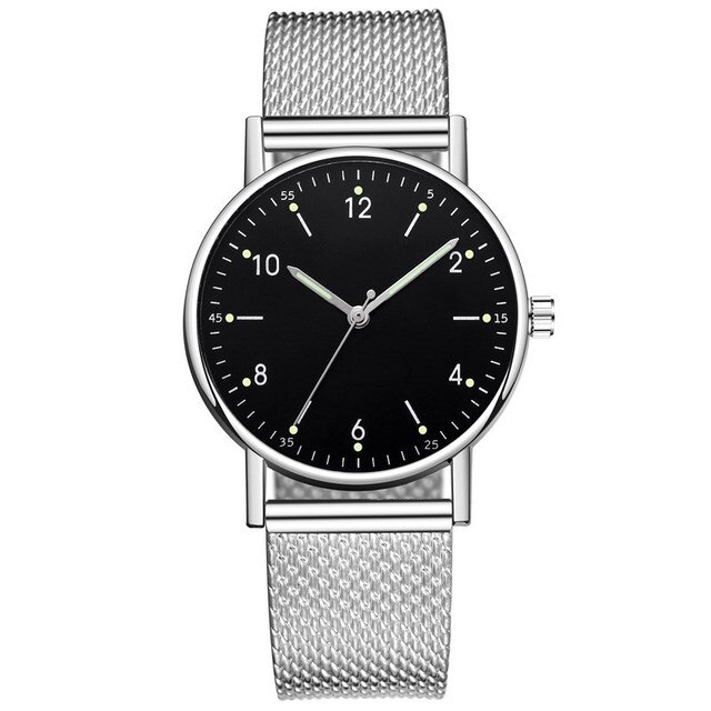 【New Arrivals】1pcs Luxury en Watches Silone esh elt Casual Wristwatch an usiness Clo Class Quartz Watch Women en