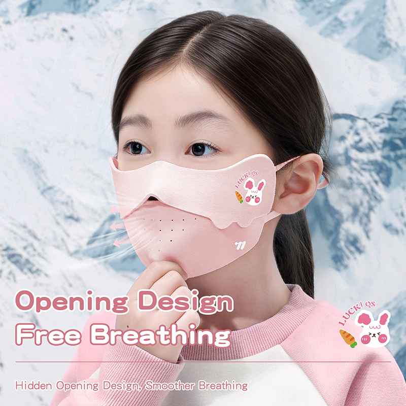 WEST BIKING Kid's Winter Thermal 3D Face Mask Windproof Warm Breathable Sports Cyling Skiiing Mask Cute Gifts for Boys&Girls