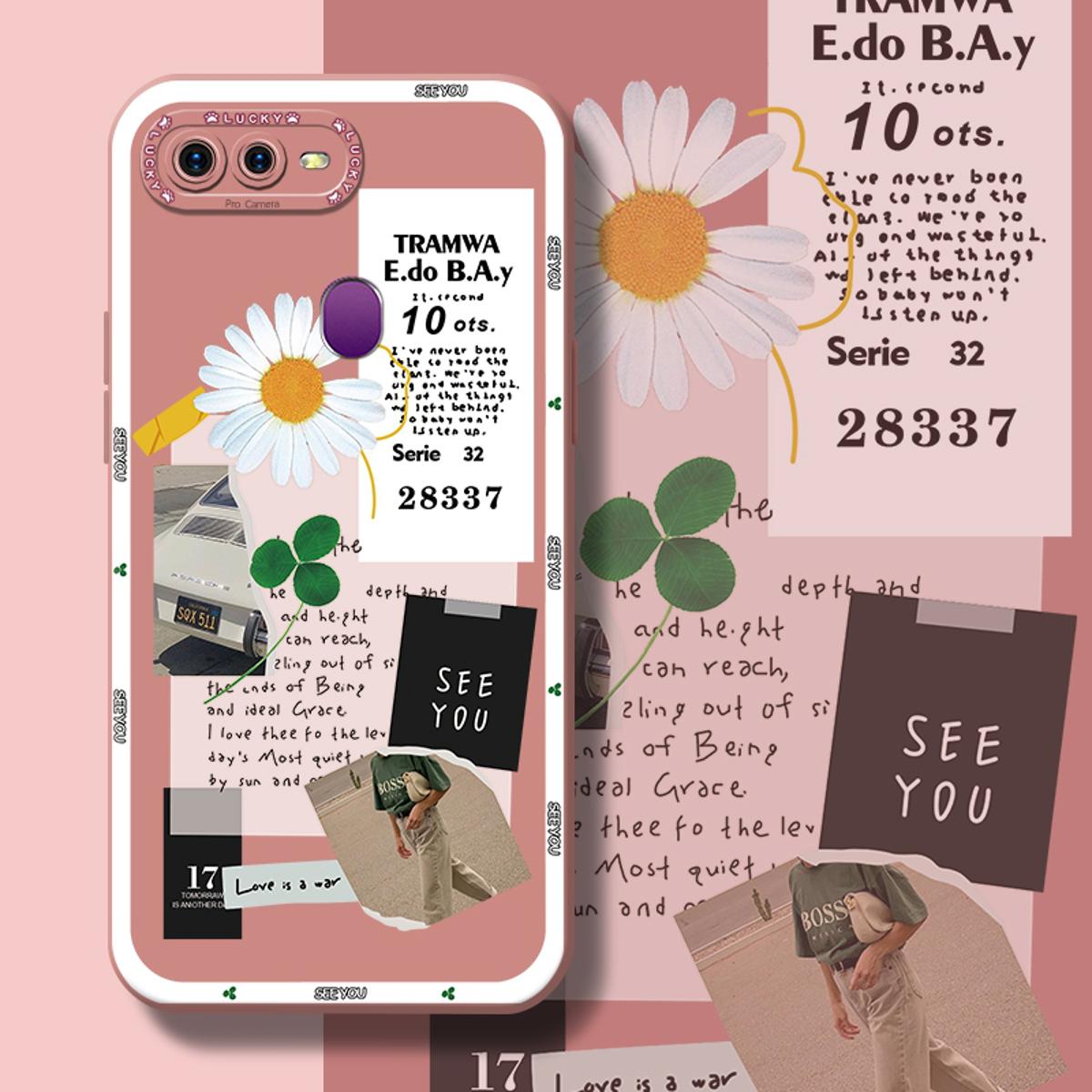 NEW AnDyH Phone case For OPPO Reno 2Z 2F Case 3D Letters Bear Cute Cartoon Design Camera Protection Premium Gradient Soft Silicone Shockproof Casing Protective Back Cover Couple Cases