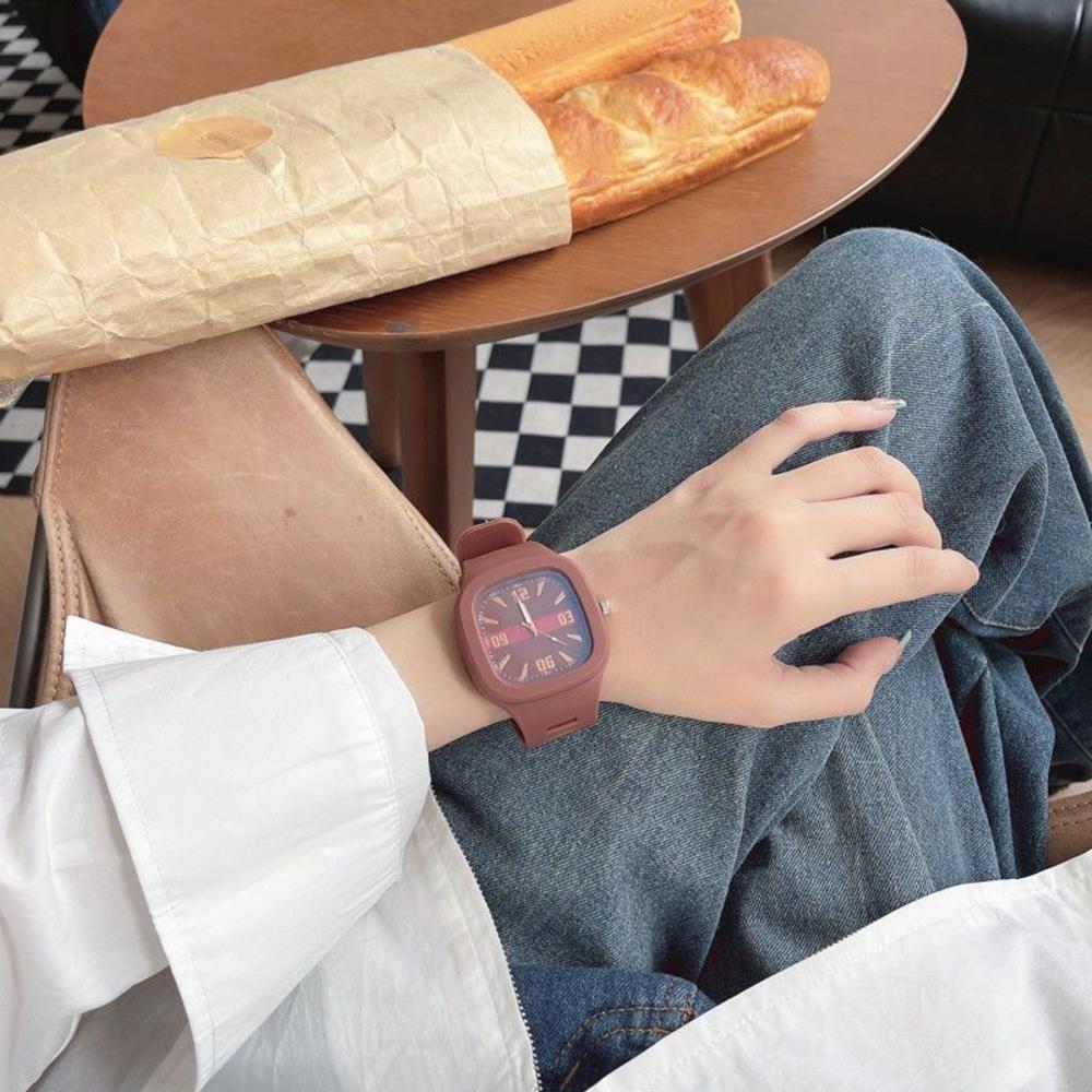 【New design】Korean Women'S Watch Modern Square Men'S Watch Fashion Student Watch for Gift Friend Casual Work