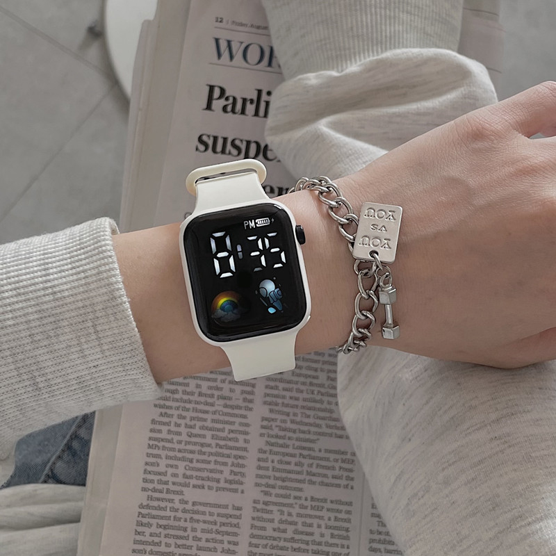 【New Trend】Fashion Waterproof LED Sports Watches Digital Watch For Men Women Trendy Simple Wristwatches Children Electronic Watch Gifts