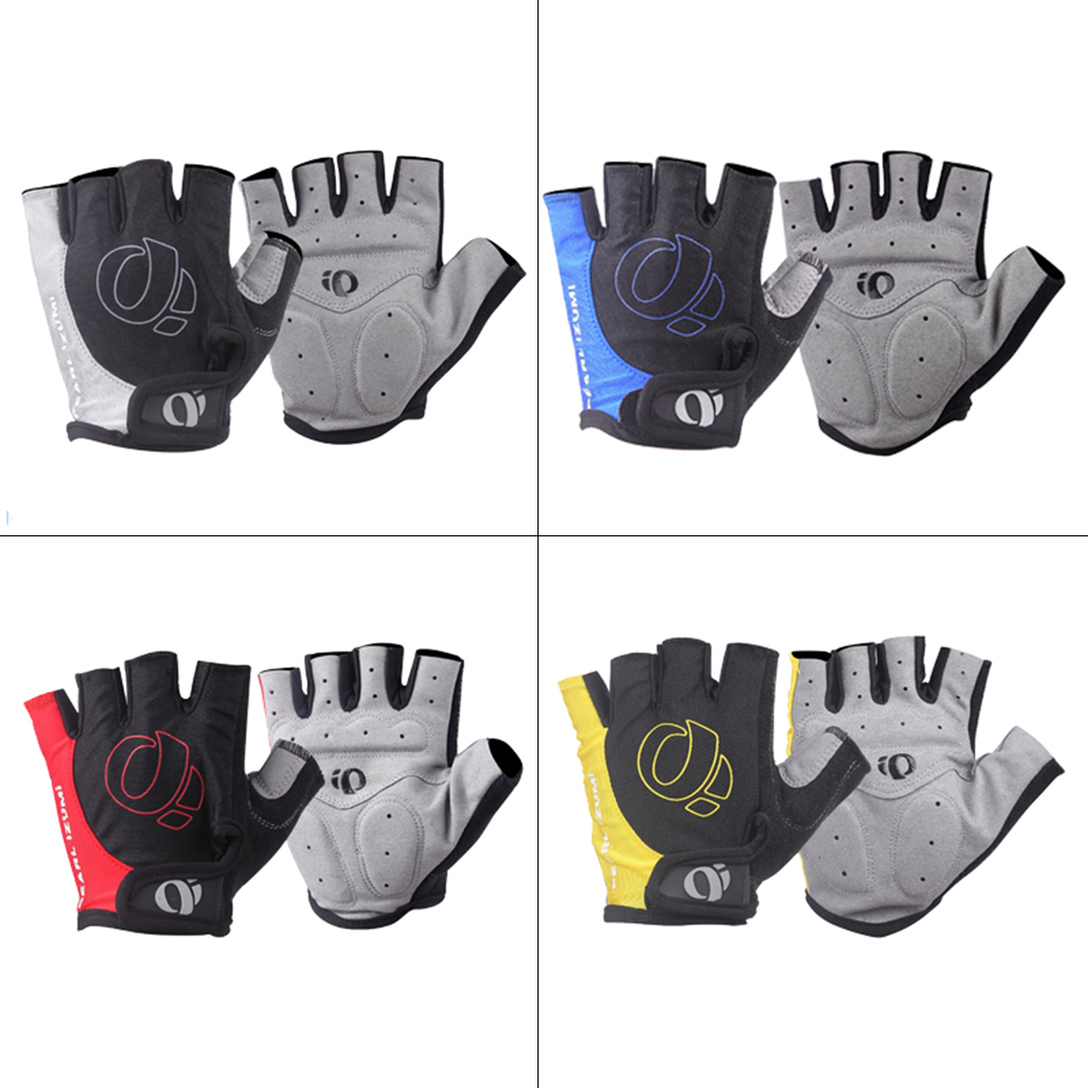 HOT 1Pair Gel Half Finger Cycling Gloves Anti-Slip Anti-sweat Anti Shock MTB Road Bike Gloves Bicycle Left-Right Hand Gloves