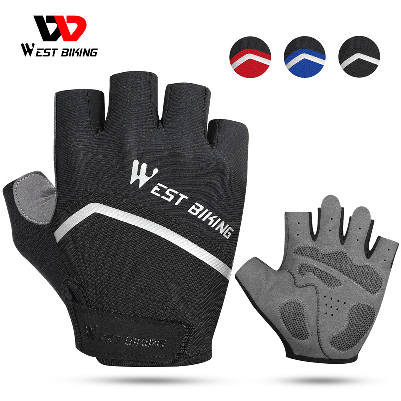 WEST BIKING Cycling Gloves Half Finger Gloves For Motorcycle For Men
