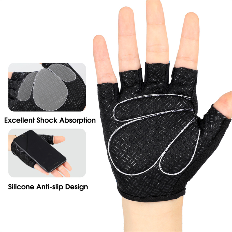 HOT WEST BIKING Cycling Bike Gloves MTB Road Anti Slip Shock Proof Bike Gloves Men Women Summer Gym Training Sports Hand Gloves