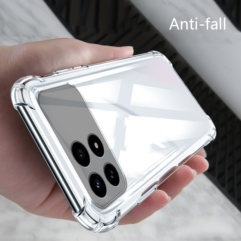 Sroof Casing For OPPO F27 Pro New transparent airbag four corners drop-proof all-inclusive phone case