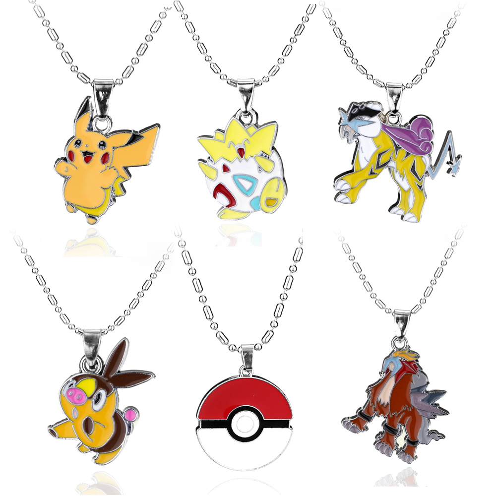 New Anime Pokemon GO Enamel Pocket Pikachu Monster Choker Necklaces For Men Women Cosplay Pendant Jewelry