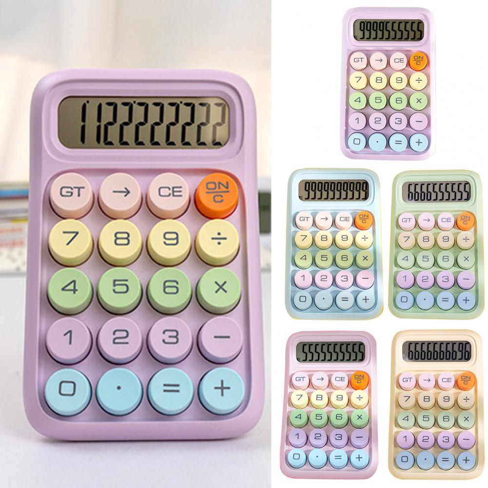 NEW Desktop Calculator with Big Buttons Large Display Screen Battery Powered Calculator Portable Digital Display Student Calculator