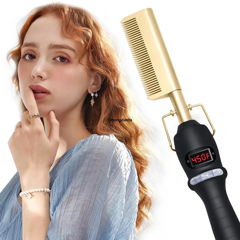 Bangs, copper dry and wet combs for both electric heating curls－materials are ideal for and straightening hot combs