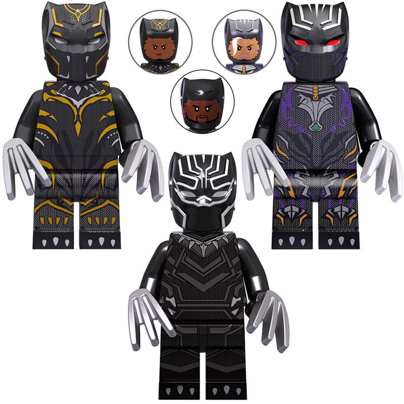 【Popular】Compatible with LEGO Minifigures Building Blocks Assembly Toys Small Particles Children's Gift Black Panther 2