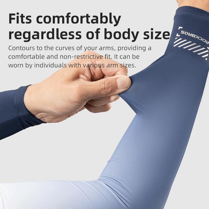 New ROCKBROS Summer Cycling Arm Sleeves Sun Outdoor UV Protection Men Women Running Fishing Sportwear Quick Dry Arm Sleeves