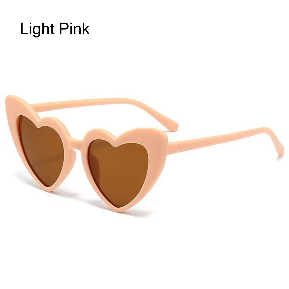 HOT Girls Boys Cute Heart Sunglasses 2024 New Kids Cartoon Big Frame Outdoor Children UV400 Sun Glasses Sweet Candy Color Eyewear SMGSLIB Mother