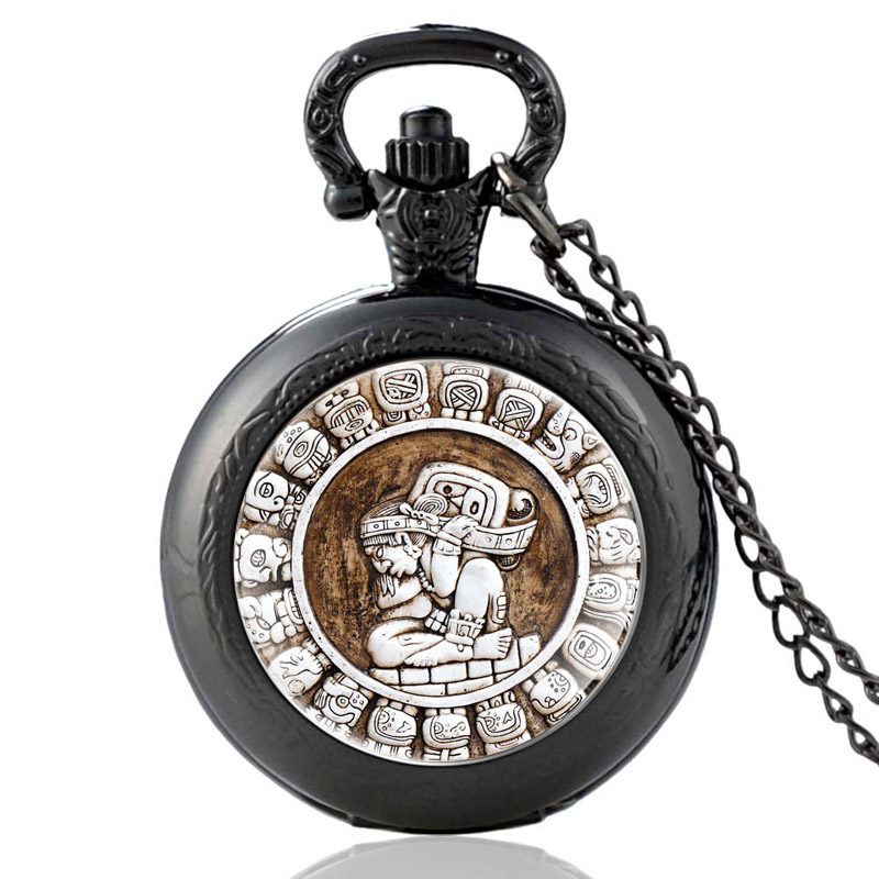 【Low price】2020 Arrival Mysterious Calendar Of The Vintage Quartz Pocket Watch Women Pendant Necklace Hours Clock