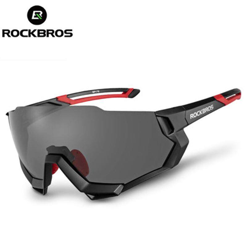 RockBros Cycling Polarized Sunglasses Outdoor Windproof Myopia Frame Running Driving Bicycle Sports UV Sunglasses 5 Lense