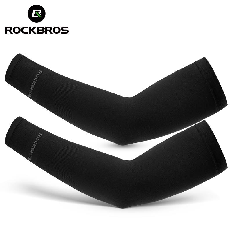ROCKBROS Ice Silk Bicycle Sleeves Breathable Cycling Arm Protection Outdoor Sun UV Protect Sports MTB Road Bike Sleeves