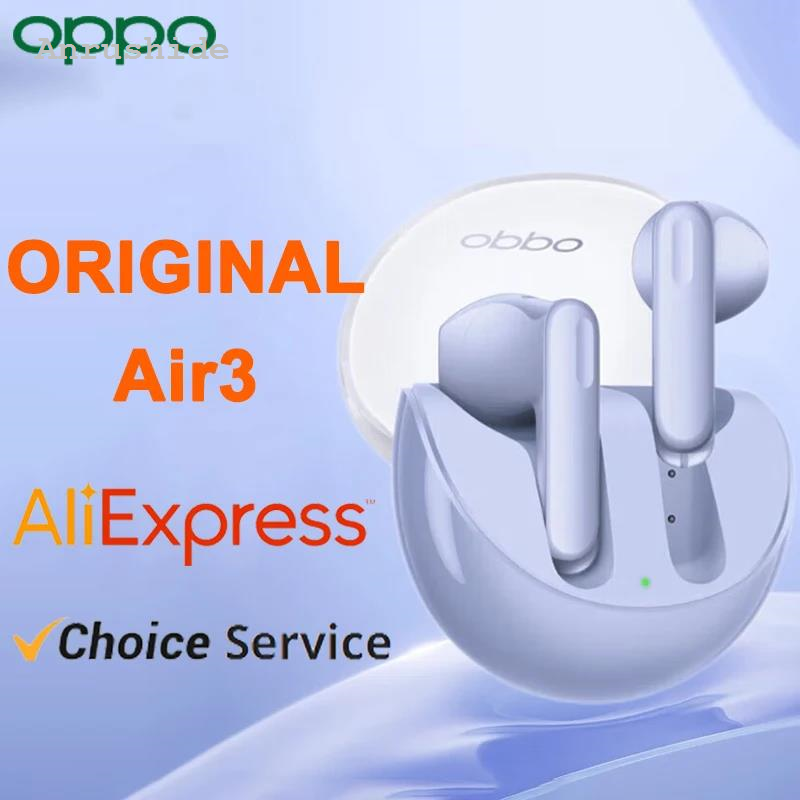 Anrushide OPPO Original Enco Air3 TWS Earphone AI Noise Cancelling Headphone New style Wireless Bluetooth Earbuds HiFi Stereo Riding Music Headset