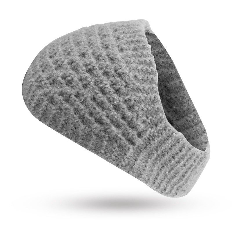 Korean Style Fashion Solid Color Autumn Winter Warm Wool Knitted Headband Ear Protection Elastic Ladies Girls Sports Yoga Headwrap Hair Accessories