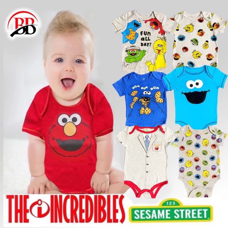 [SG SELLER]Ready Stock Sesame Street Baby Rompers Jumpsuit Romper RW8W