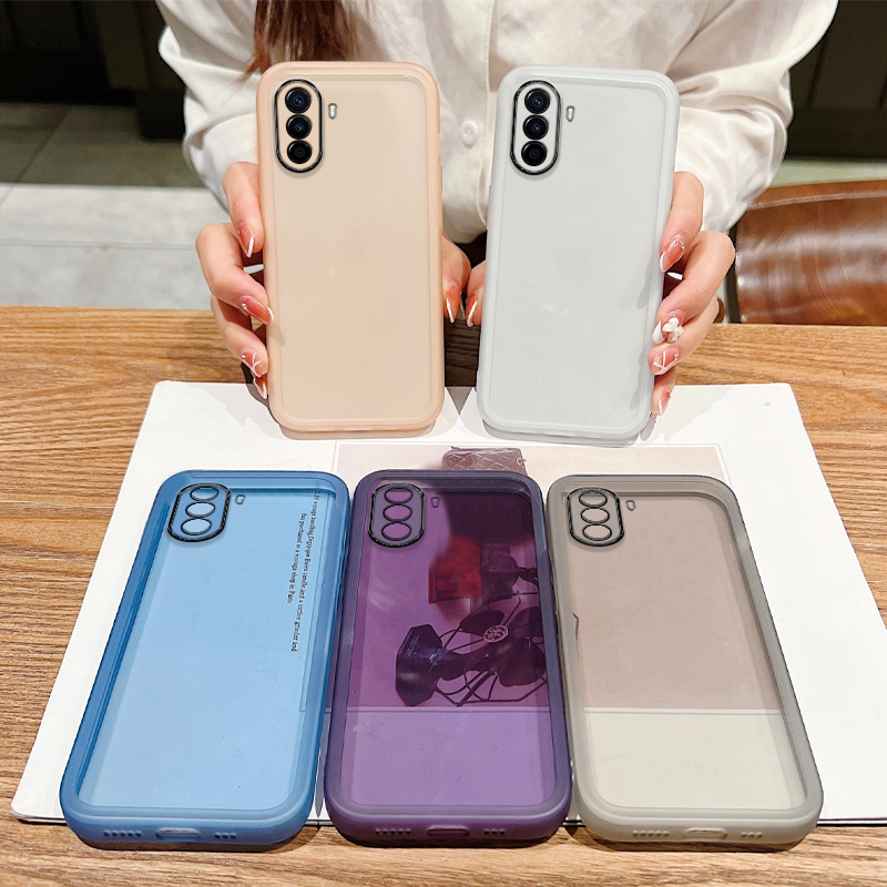 Sroof Case For Huawei Nova Y70 New transparent color mesmerizing soft shell Phone Case Back Cover
