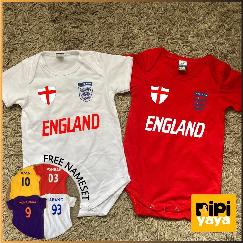 ⚽ Italy ⚽ Free nameset baby kids FIFA World Cup 2022 Football T-shirt & romper 0-6years IDAL