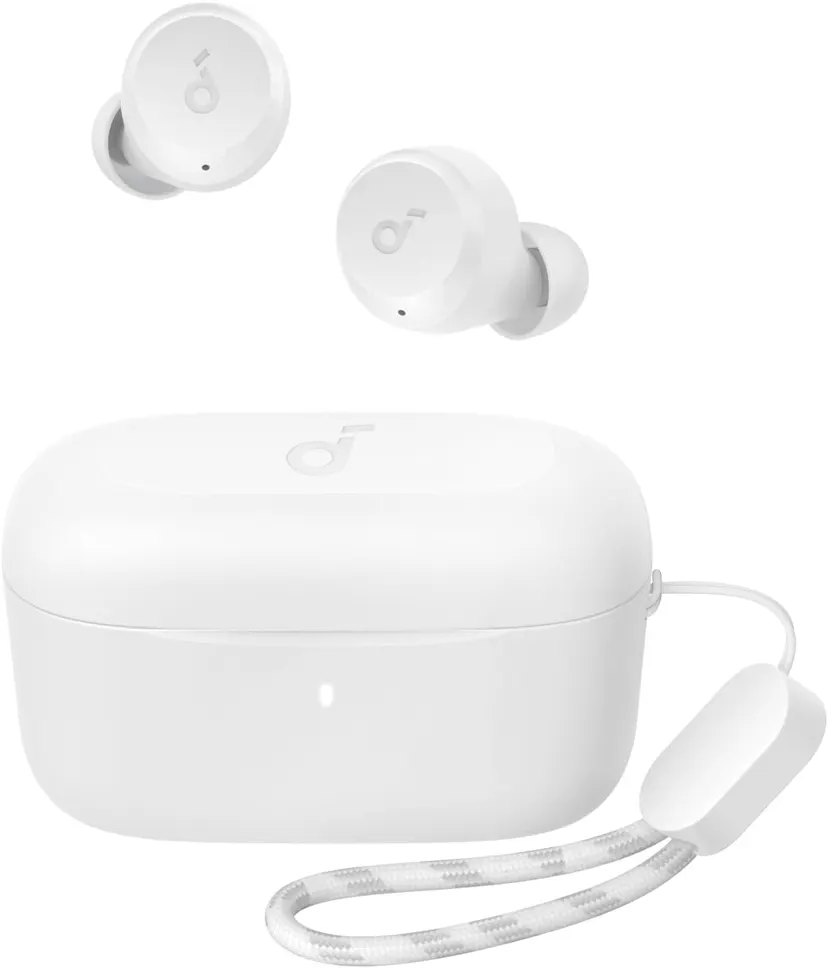 Soundcore by Anker A20i True Wireless Earbuds, Bluetooth 5.3, App, Sound, 28H Long Playtime, Water-Resistant, 2 Mics for AI Clear Calls, Single Earbud Mode (White)