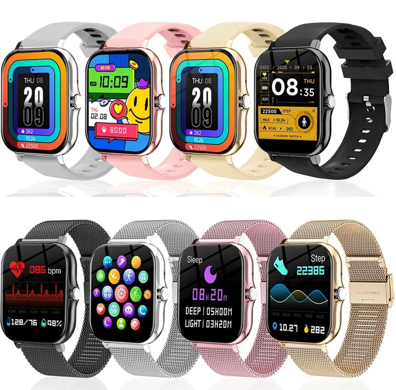 for OPPO Find X3 Pro A55 A93 A94 A72 A73 A32 A92 Reno5 Pro Smart Watch Temperature Heart Rate Monitor Fitness Tracker 1.69inch