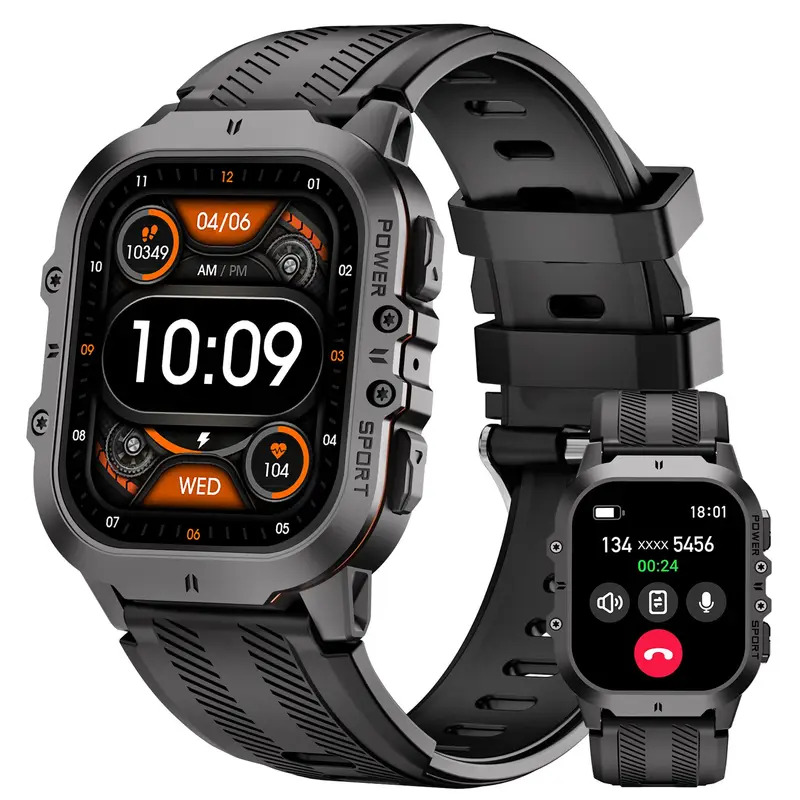 for OnePlus 12R 12 11 10 Ace 3 Pro Smart Watch Sports Modes Bluetooth Call Smartwatch 1.96" Outdoor Wristwatch