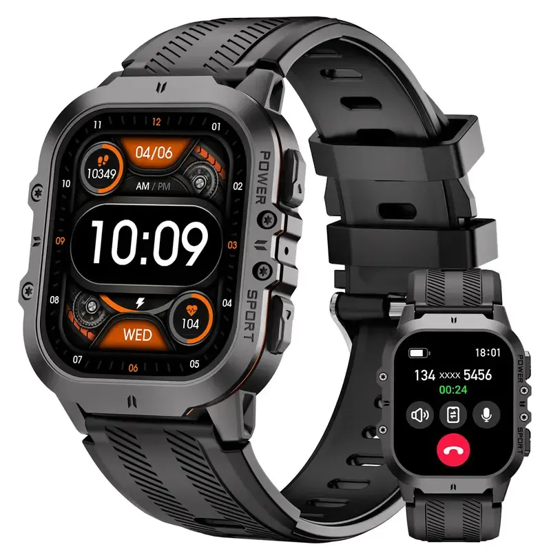for OnePlus 12R 12 11 10 Ace 3 Pro Smart Watch Sports Modes Bluetooth Call Smartwatch 1.96" Outdoor Wristwatch