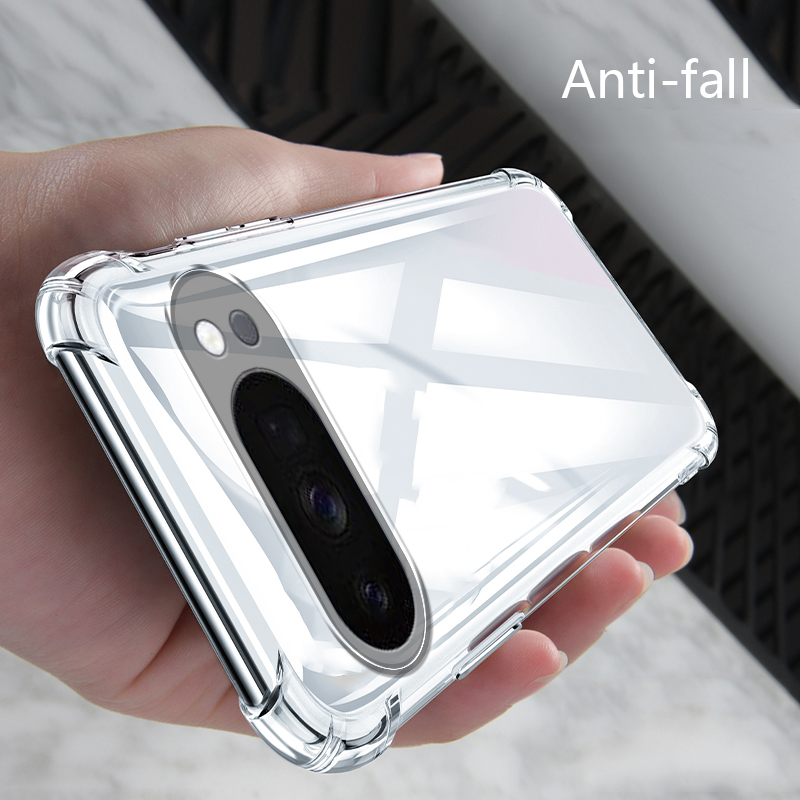 Sroof Casing For Google Pixel 10 Pro 10 Pro XL New transparent airbag four corners drop-proof all-inclusive phone case