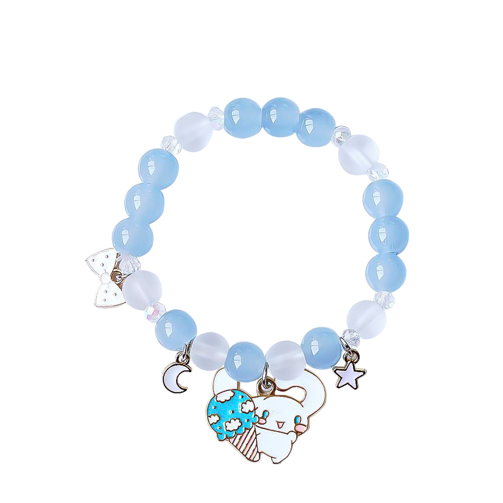 Teenage Cartoon Sanrio Beaded Crystal Bracelet Cute Sweet Jk Soft Girl Girlfriends Gift Bracelet