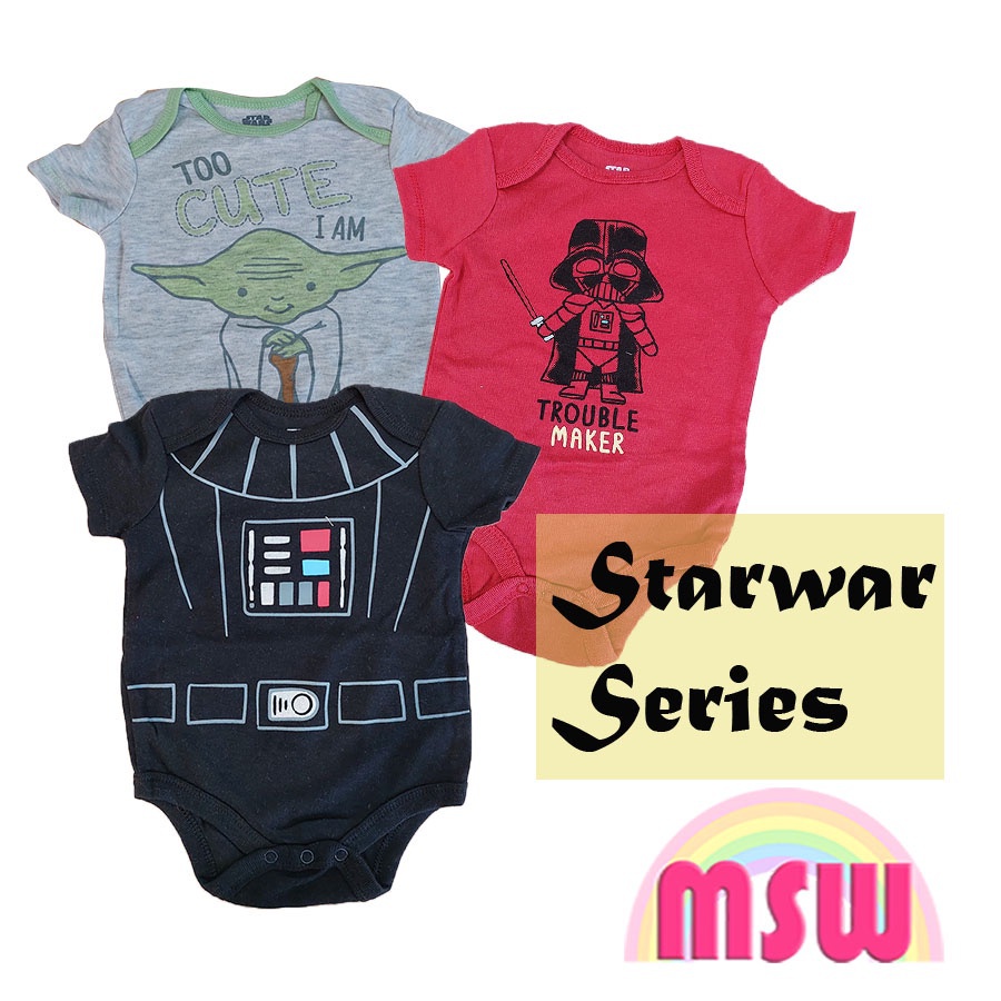 (Singapore Ready Stock) StarWar Theme Baby Romper Cotton Romper YPI7